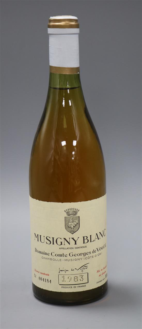 One bottle of Musigny Blanc de Vogue 1983